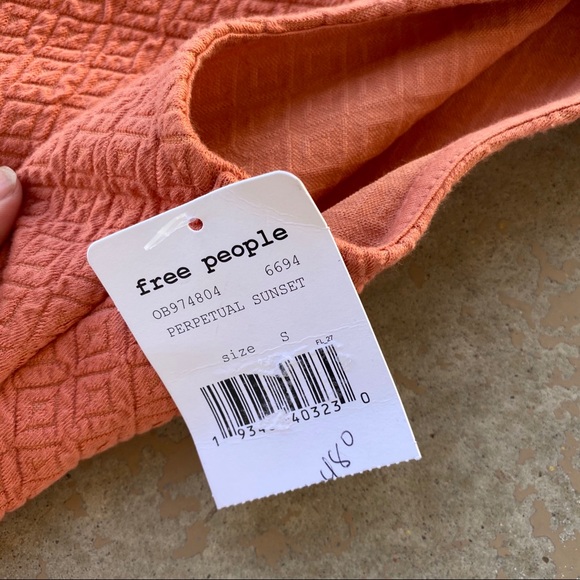 Free People Easy Street Orange Pullover Dress - Picture 2 of 5